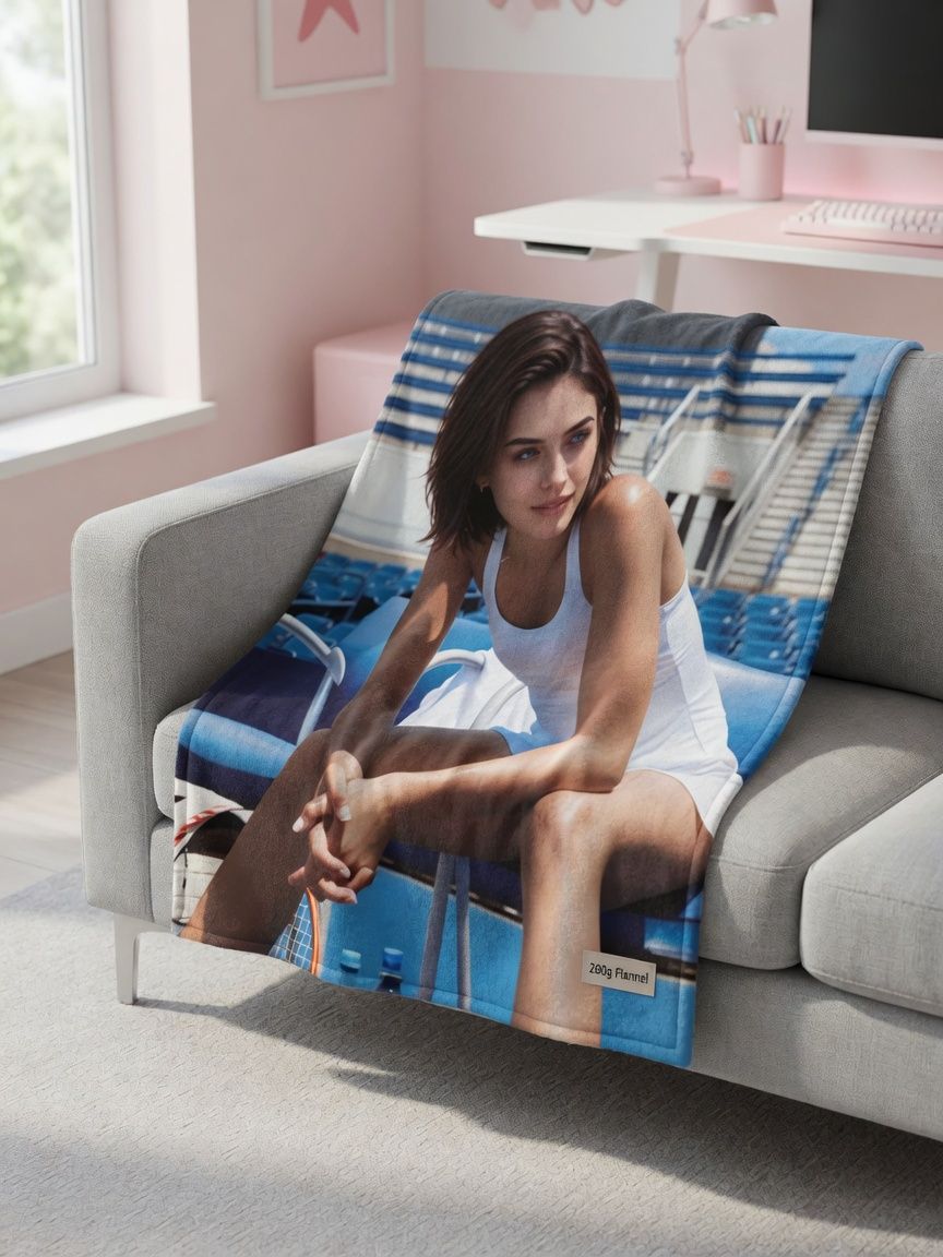 Custom Face Blanket Personalized Photo Portrait Fleece Throw Ultra Soft Flannel Bed Couch Cover Ideal Memory Gift