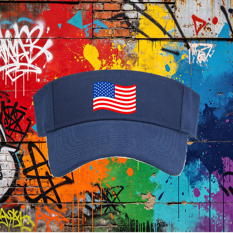 Unisex Classic Mesh Back Cap with USA Flag Print - Lightweight Breathable Sun Hat for Outdoor Activities, Perfect for Men and Women Enjoying Beach, Camping, Fishing, and Sports Events