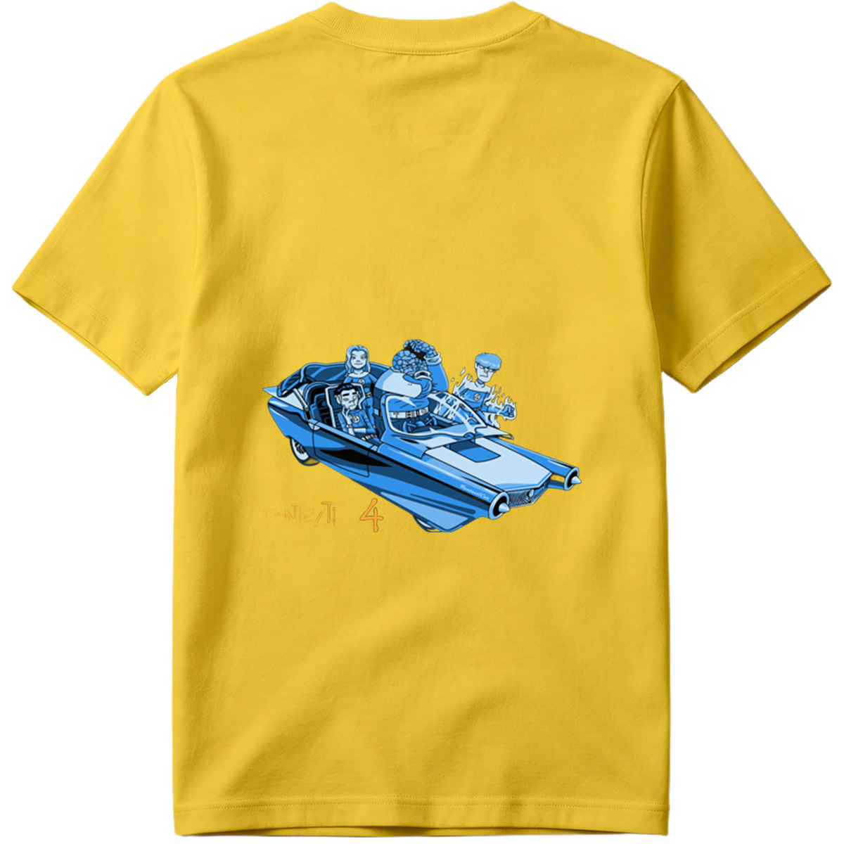 Fantastic Four in the Futuristic Car - Tee