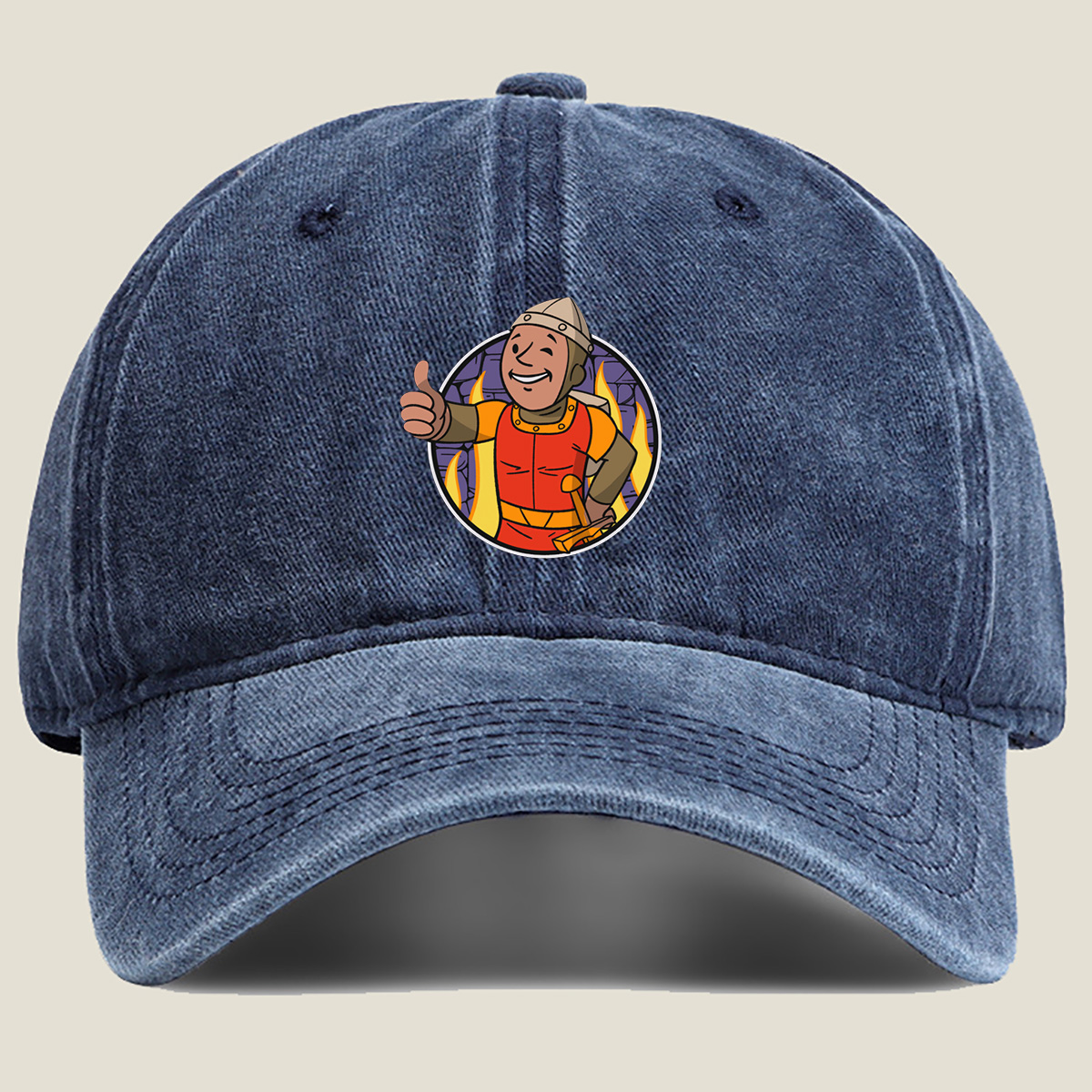 Dungeon Defender: The Smiling Warrior - Washed Denim - Baseball Cap