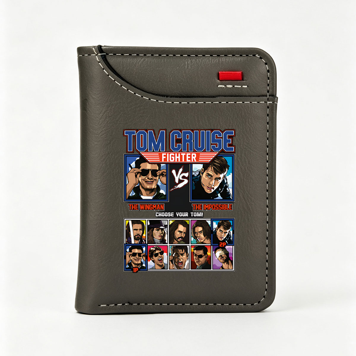 Tom Cruise Fighter: The Wingman vs The Impossible - Choose Your Tom! - Vertical Style Wallet