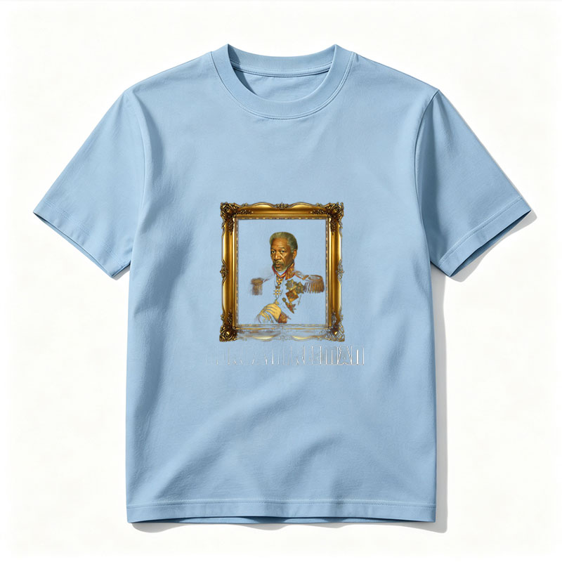 Morgan Freeman in Royal Military Attire Portrait - Tee
