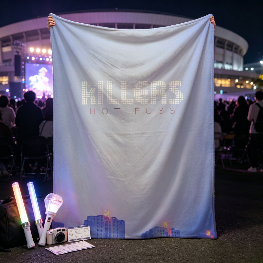 The Killers Desert Buildings Under Twilight Sky - Blankets