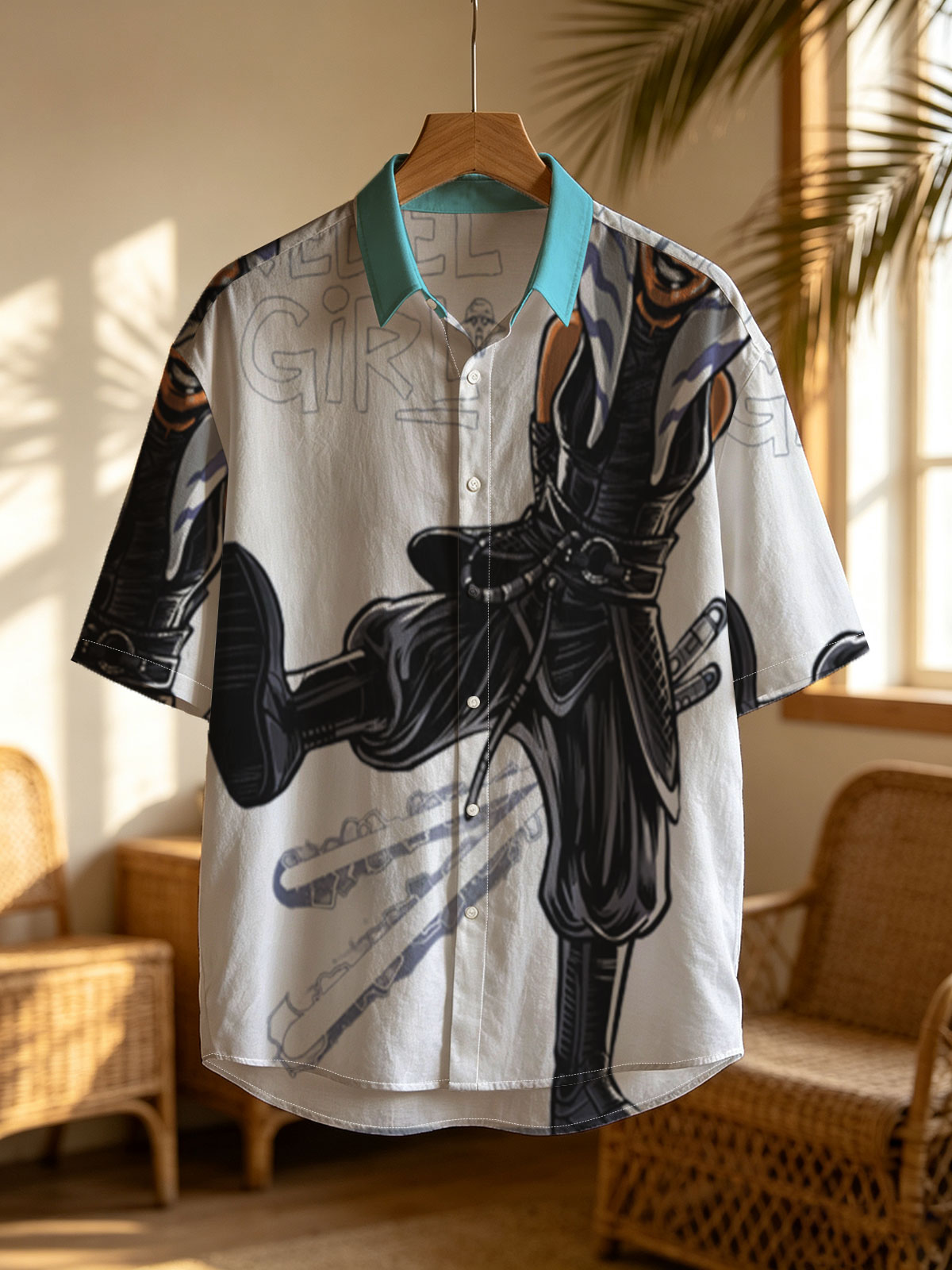 Rebel Girl: Azaan, Star Wars-Inspired Warrior with Dual Lightsabers -  Shirt