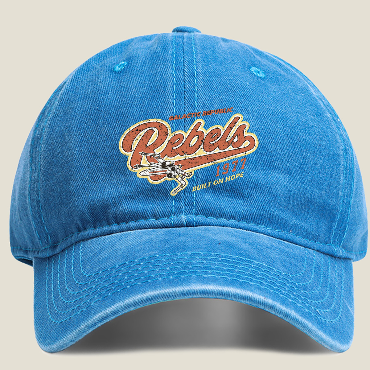 Star Wars Rebels: Galactic Republic 1977 Built on Hope - Washed Denim - Baseball Cap