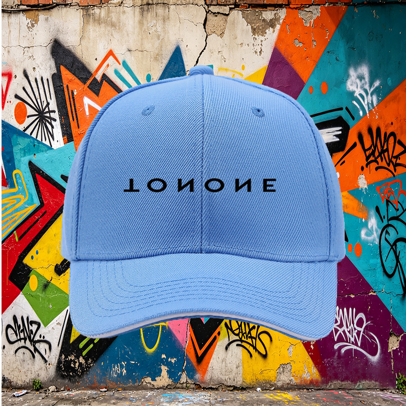 Unisex Classic Sandwich Hat with TONONE Logo Print - Lightweight Breathable Baseball Cap for Outdoor Activities, Travel, and Daily Wear - Perfect for Adults Seeking Stylish Sun Protection and Comfort