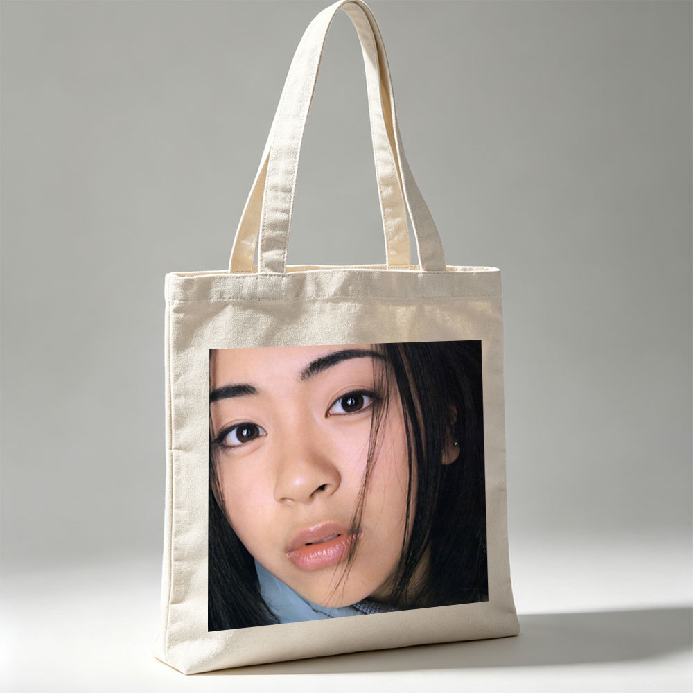 Ayumi Hamasaki Close-Up Portrait with Soft Lighting and Gentle Expression - Canvas tote bags