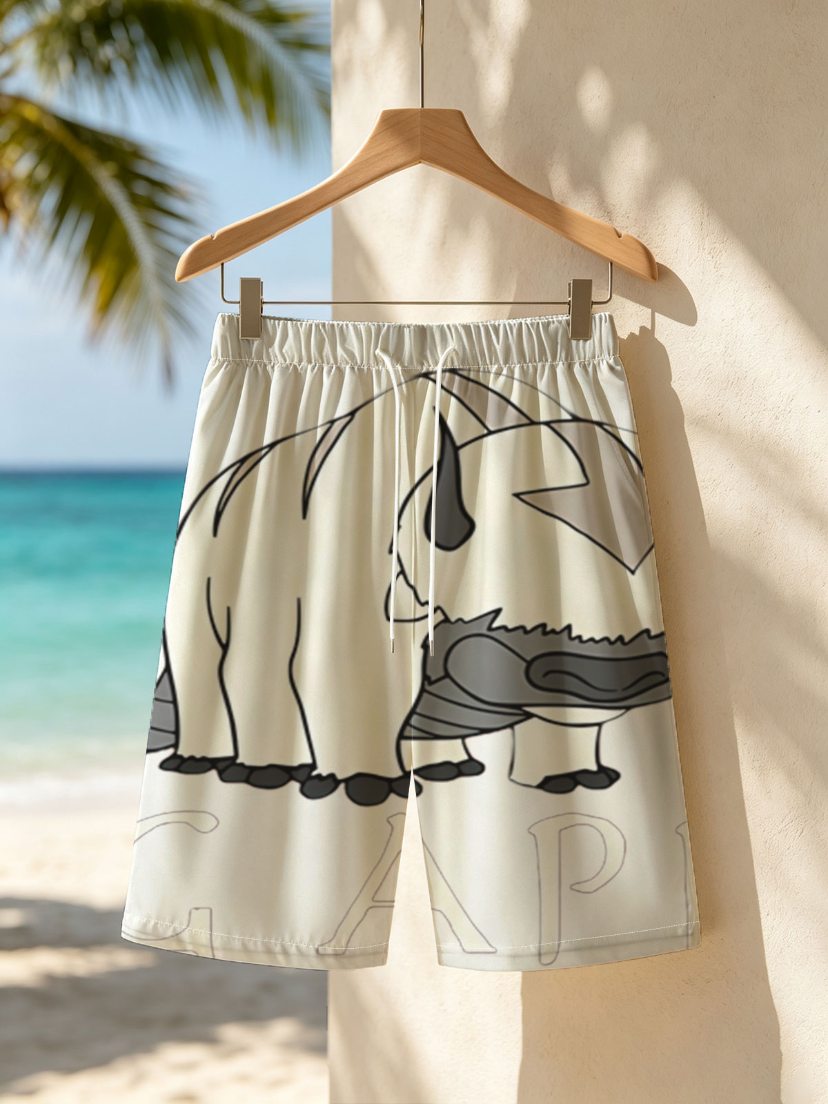 Big Appa from Avatar: The Last Airbender -  Beach shorts