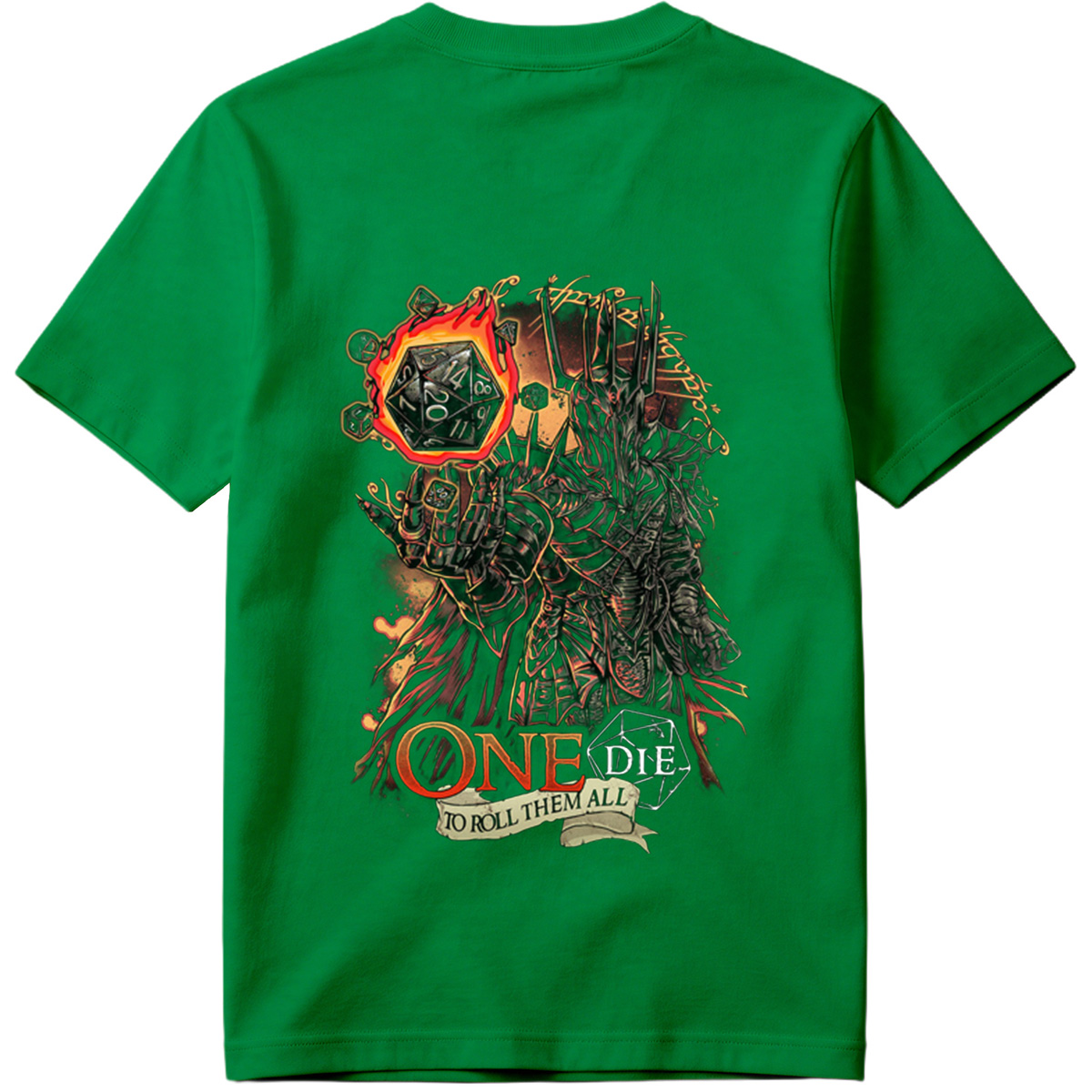 One Die to Roll Them All: D&D Inspired Fantasy Art - Tee