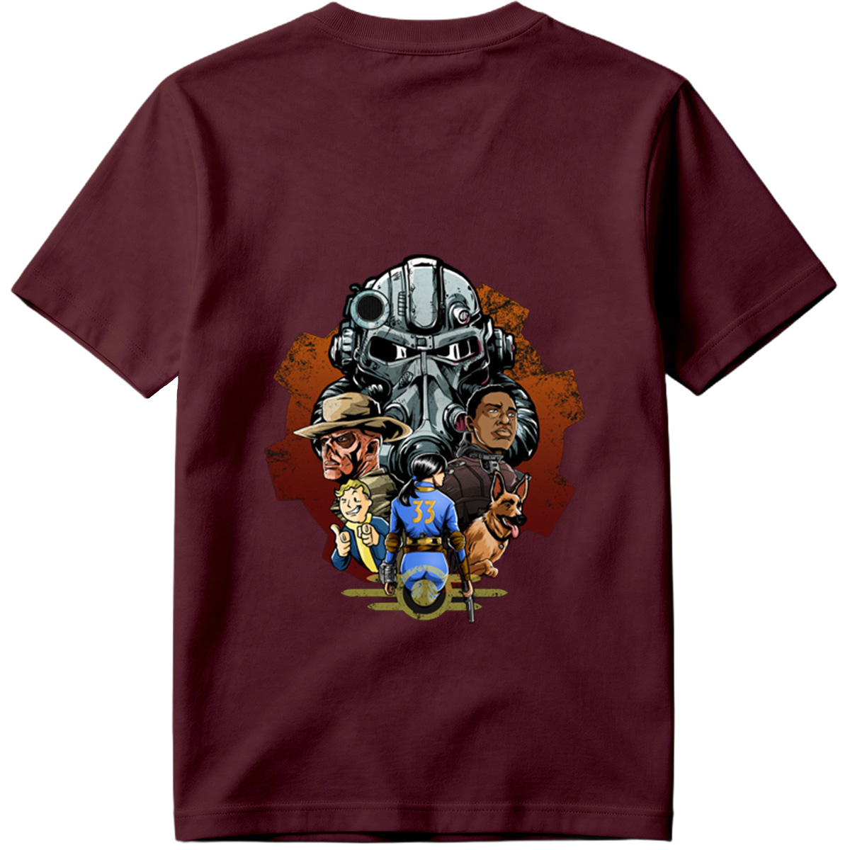 Fallout: Vault Boy, Vault Dweller, Dogmeat, and Brotherhood of Steel - Tee
