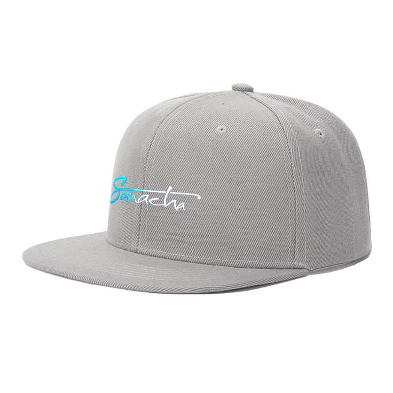 Flat Brim Baseball Cap Sanacha Logo Print Streetwear Underground Skate Style for Basketball Court Skate Park Urban Lifestyle Hip Hop Riders and Streetwear Enthusiasts