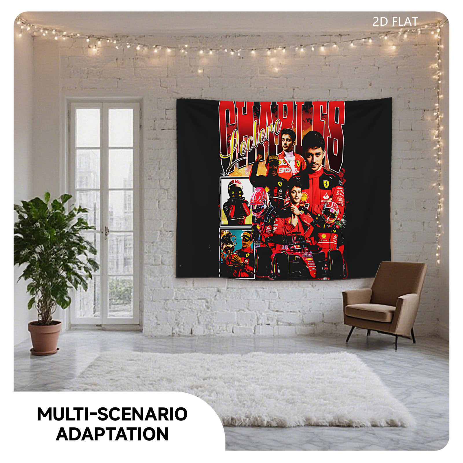 Charles Leclerc Ferrari F1 Racing Driver Collection - Tapestry
