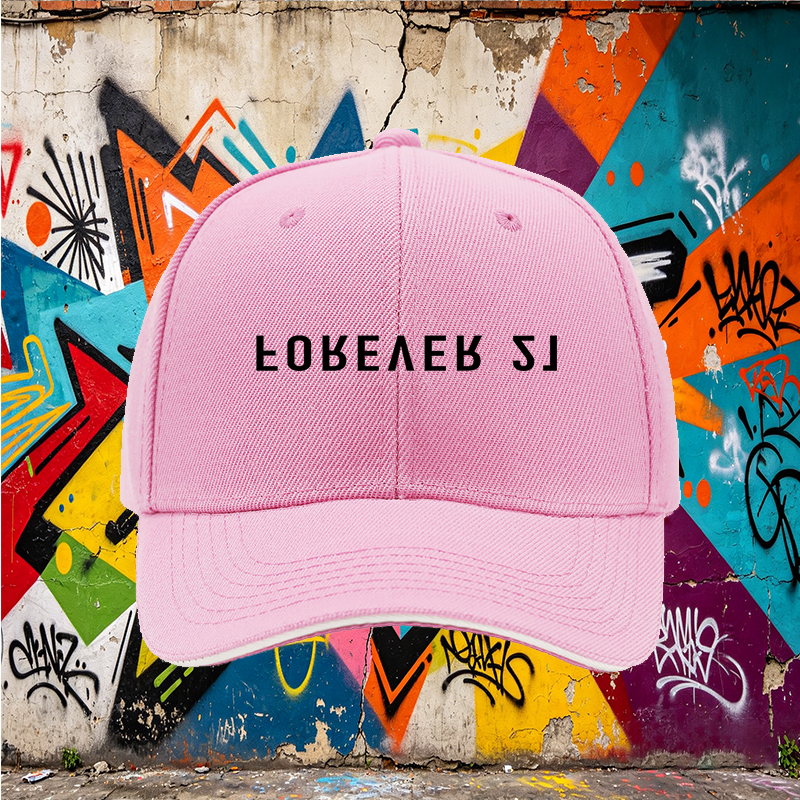 Unisex Classic Sandwich Hat with Forever 21 Logo Print - Stylish Cotton Baseball Cap for Casual Outings, Urban Streetwear, and Daily Wear - Perfect for Teens, Young Adults, and Fashion-Lovers Seeking Trendy Headwear