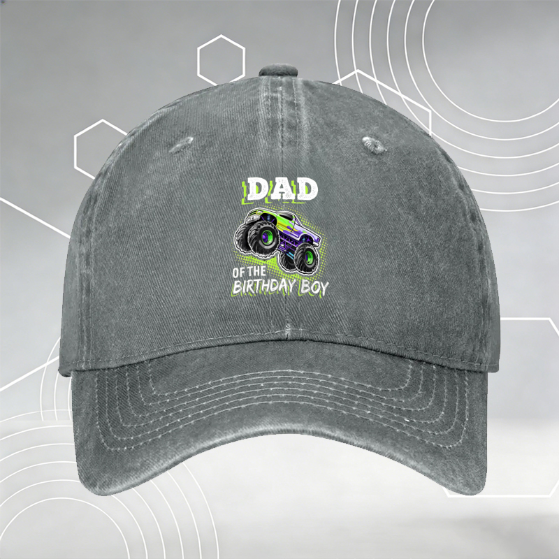 New Baseball Cap with Monster Truck Print and 