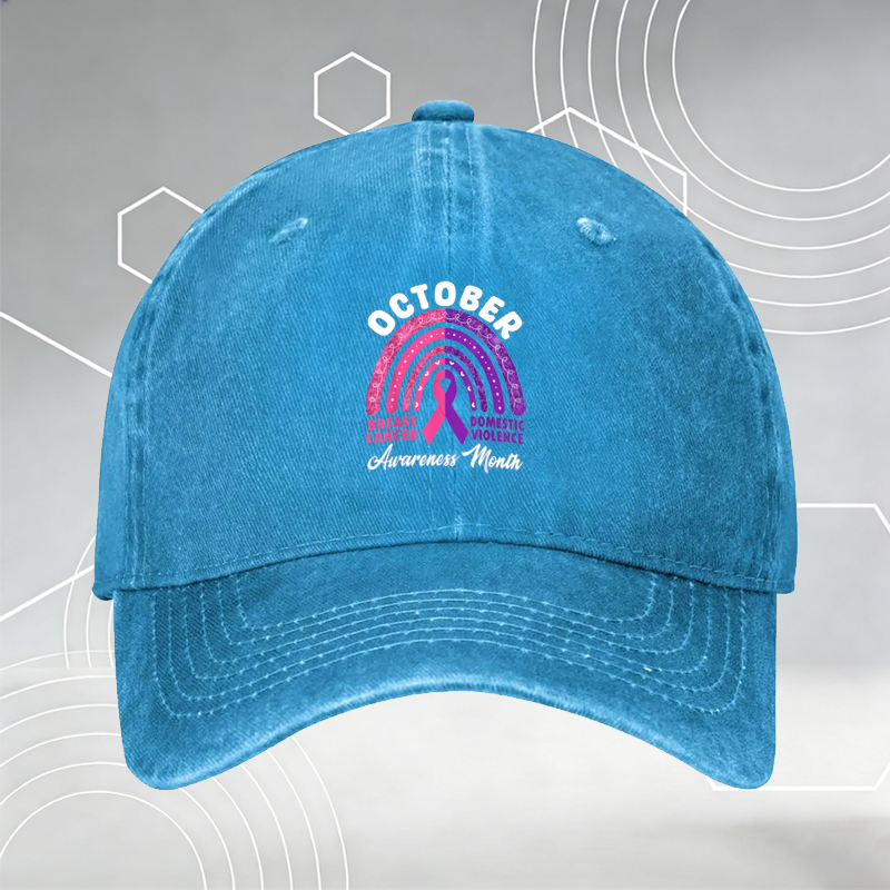 New Baseball Cap with Cute Skeleton and Plants Print 