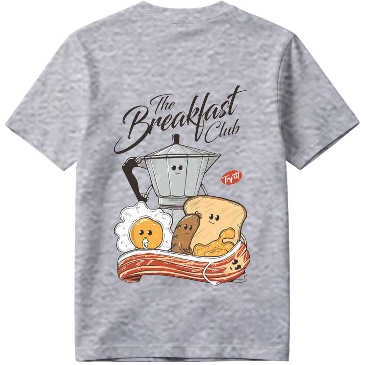 The Breakfast Club: Coffee Pot, Egg, Sausage, Toast, and Bacon - Tee