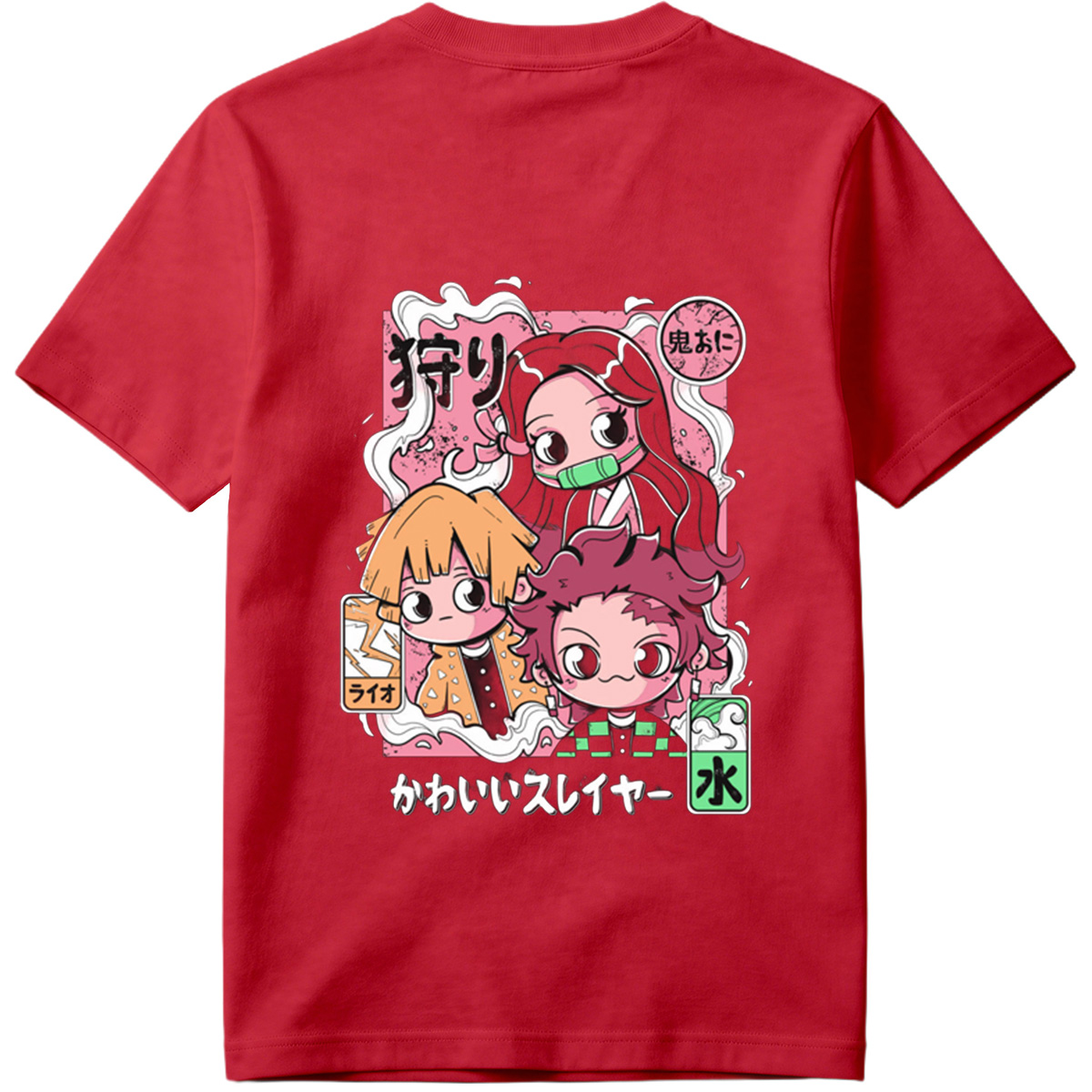 Cute Slayer: Nezuko, Zenitsu, and Tanjiro - Tee