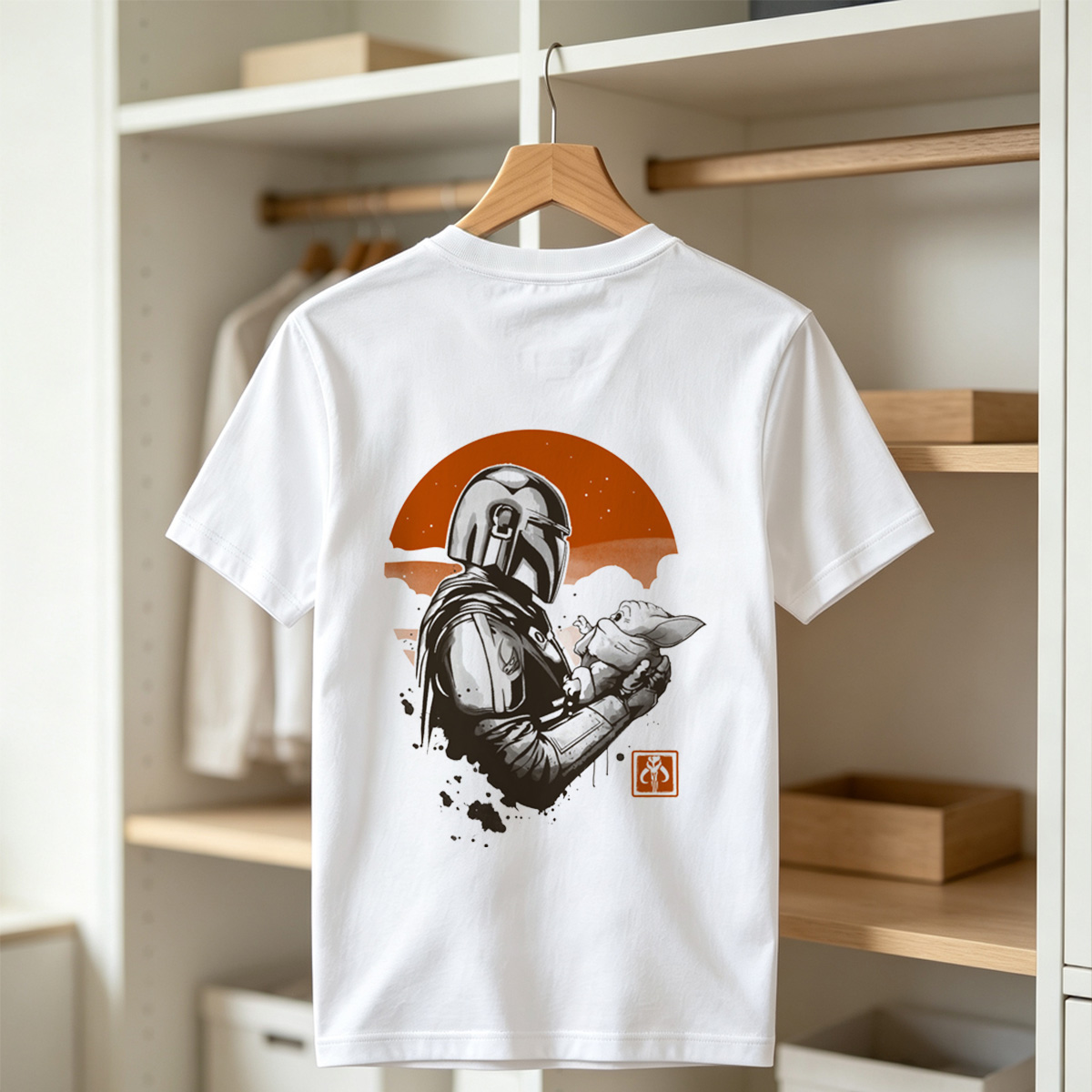 The Mandalorian and Grogu Under the Sunset - Tee