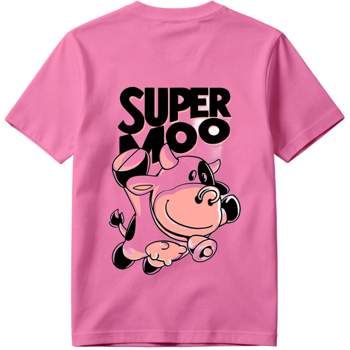 Super Moo Cow Character Design - Tee