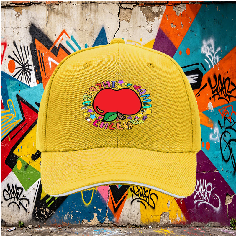 Unisex Classic Sandwich Hat with Colorful Apple and 