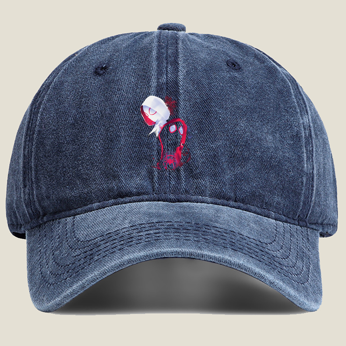 Spider-Verse: Miles Morales and Gwen Stacy - Washed Denim - Baseball Cap