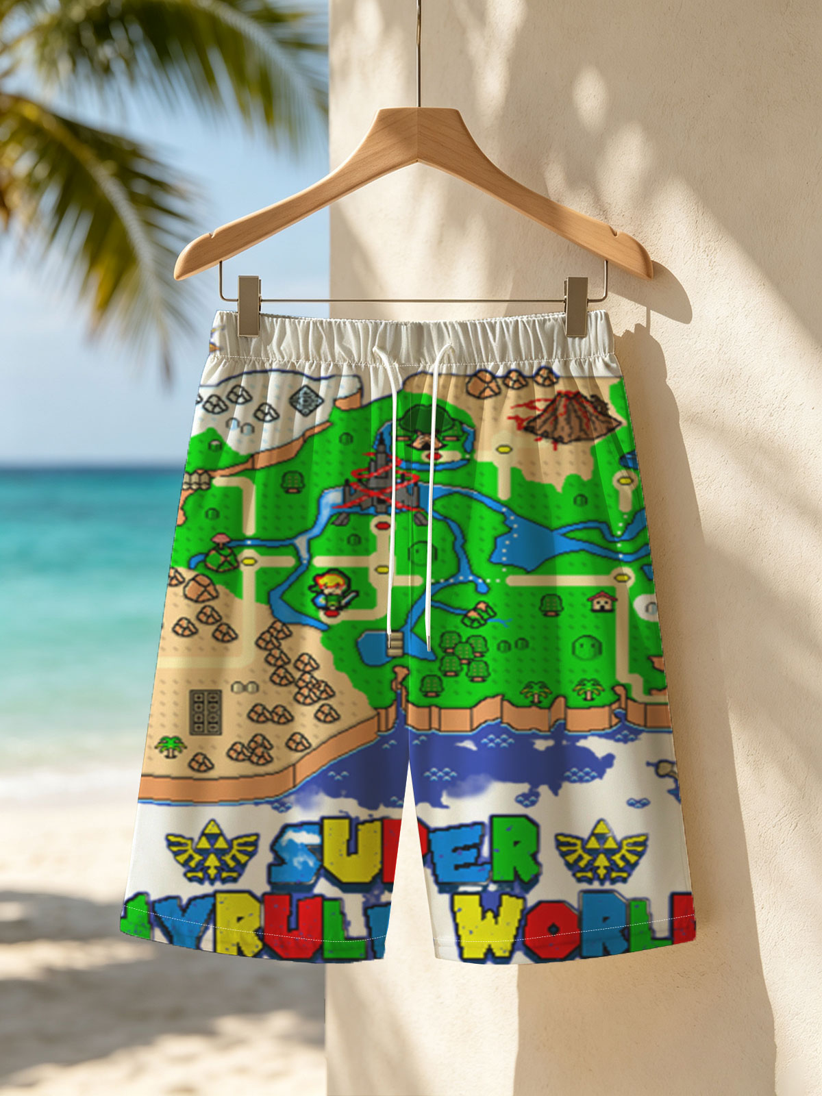 Super Hyrule World: Link's Adventure in the Legend of Zelda Universe -  Beach shorts