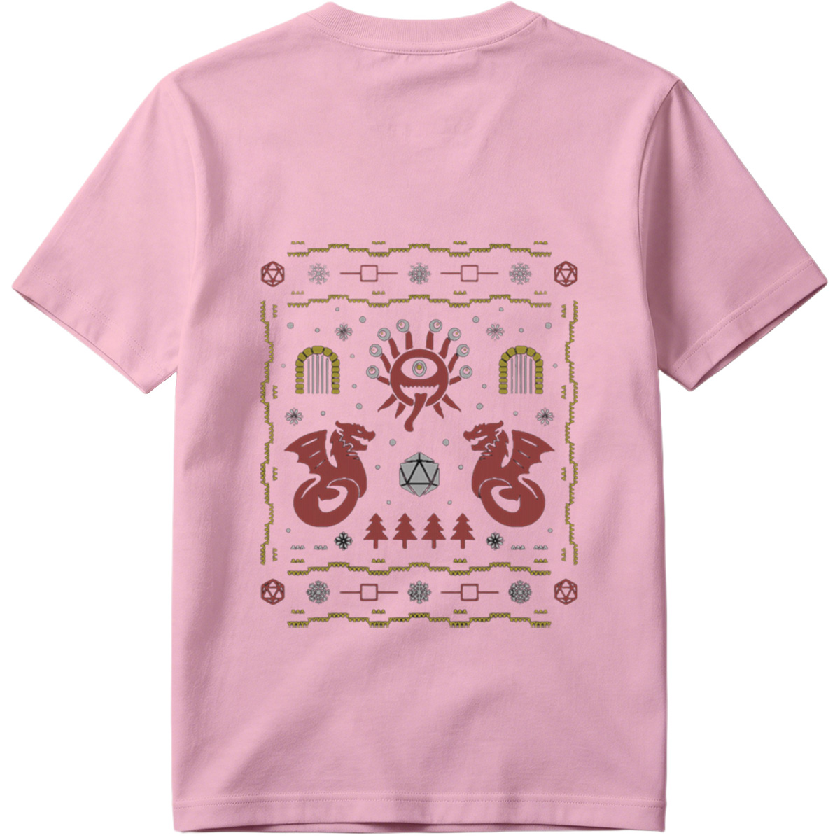 D&D Holiday Dragon & Eye of Vecna Sweater - Tee