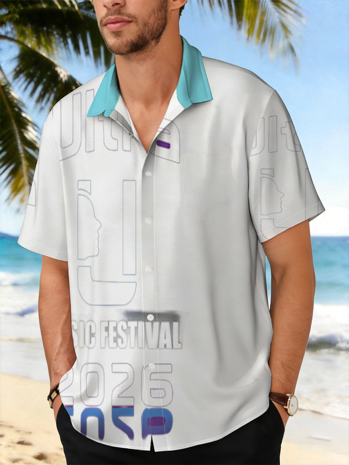 Ultra Music Festival 2026 Logo Featuring Iconic U Design and Reflective Text -  Shirt