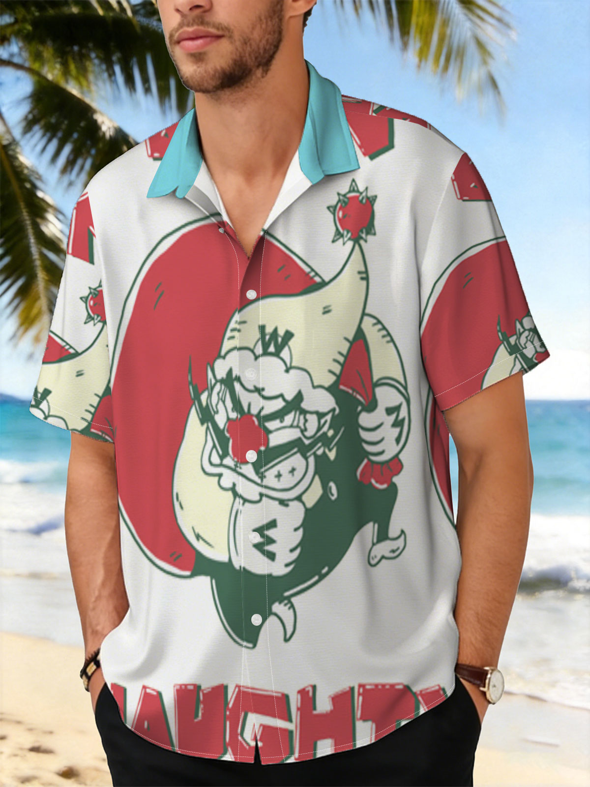 Been Naughty: Santa with a Mischievous Twist -  Shirt