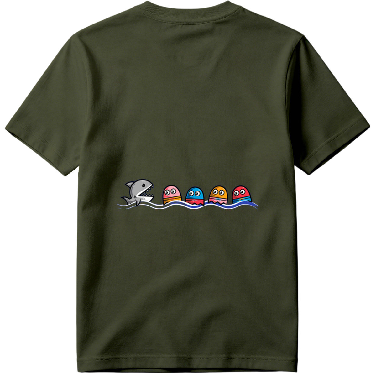 Pac-Man and the Shark - Tee