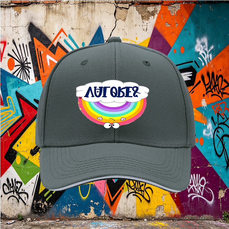 Unisex Classic Sandwich Hat with Rainbow and 