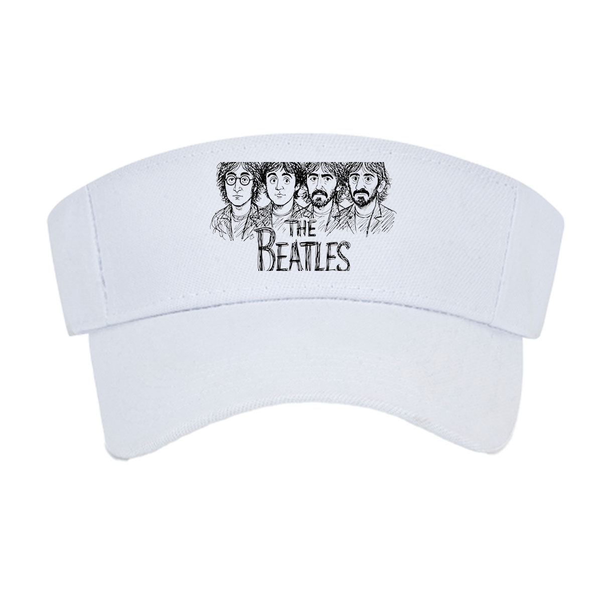 The Beatles Band Members Portrait Sketch -  Visor cap