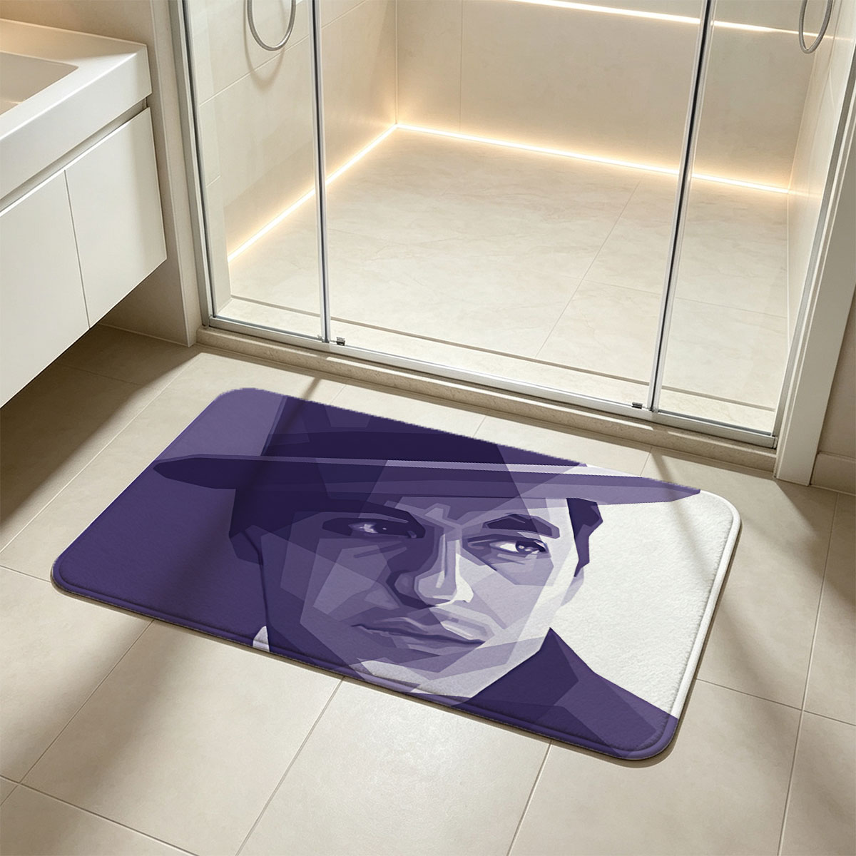Al Pacino as Don Corleone in The Godfather - Flannel floor mat