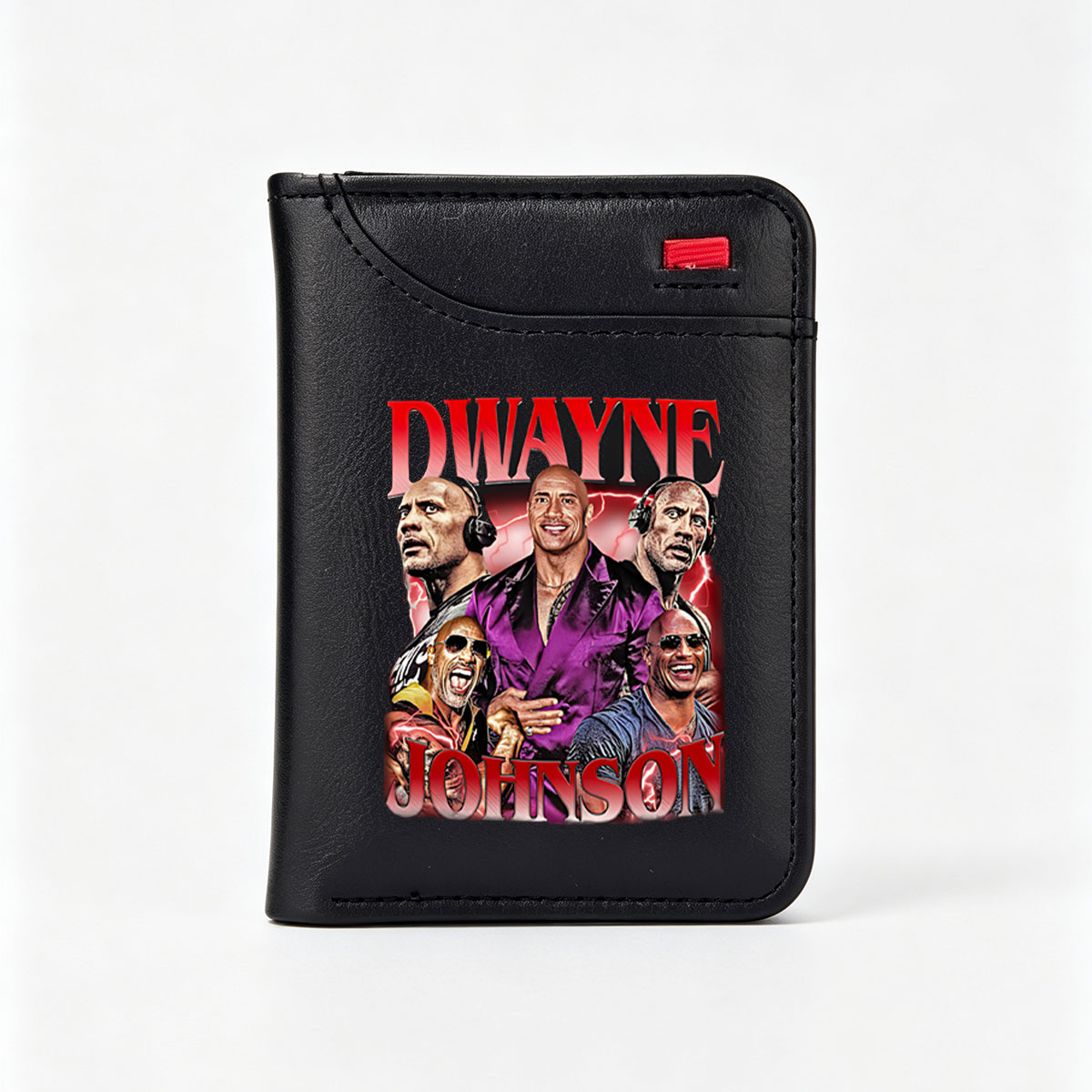 Dwayne Johnson: The Rock's Iconic Moments and Roles - Vertical Style Wallet