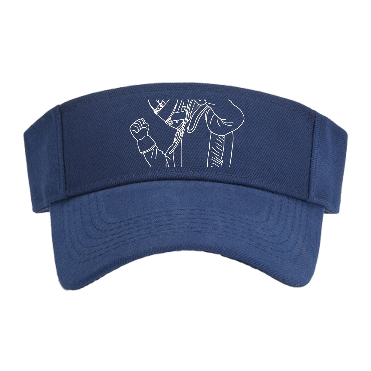 Maybe God Is With Him But He Is Not God - Motivational Quote with Fighter Art -  Visor cap