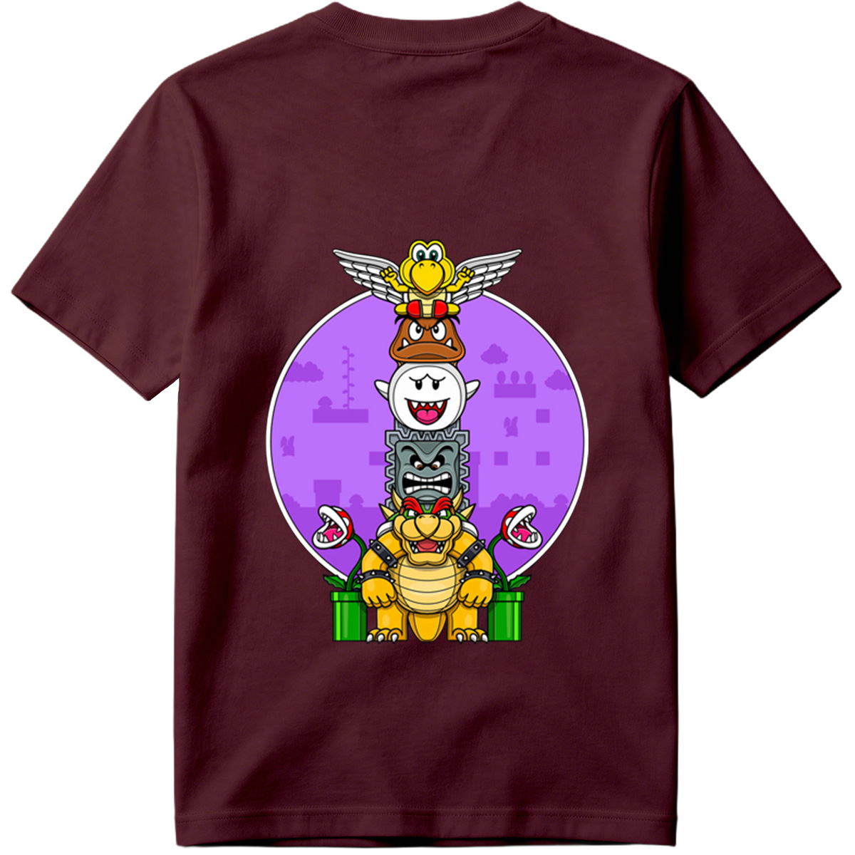 Super Mario - Bowser, Koopalings, and Enemies Stack - Tee